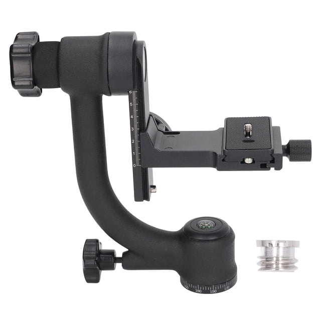 Panoramic Ball Head, 3/8 Inch Screw Hole Precise Processing All Metal Ball Head Stabilizer With Quick Release Plate For Outdoor Shooting