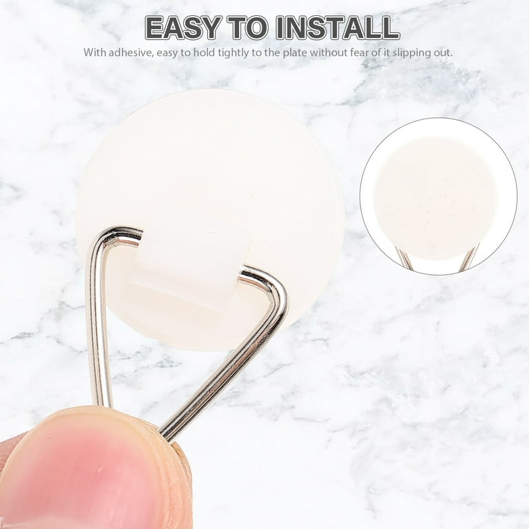 50 Pcs Disc Hook Plate Hangers Hooks for Wall Rack Adhesive Pallet Home Decoration Walmart