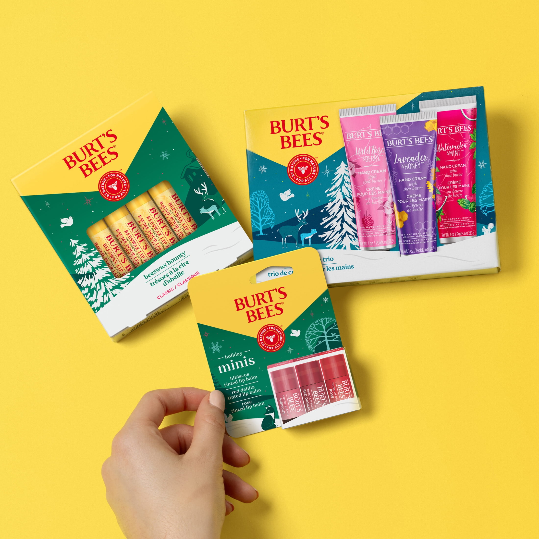 Burt's Bees Hand Cream Trio Gift Set, Lavender and Honey, Wild Rose and Berry and Watermelon and Mint Burt's Bees Hand Cream Trio Gift Set, Lavender and Honey, Wild Rose and Berry and Watermelon and Mint
