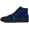 thumbnail image 3 of Aidianart Womens Blueberry High Top Shoes High Top Canvas Sneakers Size 15, 3 of 5