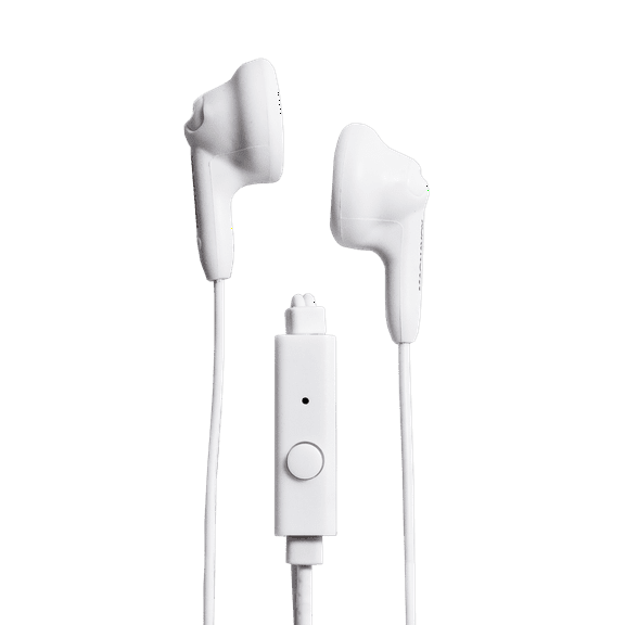 Craig Magnavox In-Ear Headphone, Built-In Microphone with Eartips, White, MHP4820M-WH