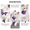 thumbnail image 2 of LOLIPPYY 4Pcs Adjustable Pet Collar with Bell Durable PU Material Assorted Colors for Stylish Small Dogs and Cats, 2 of 8
