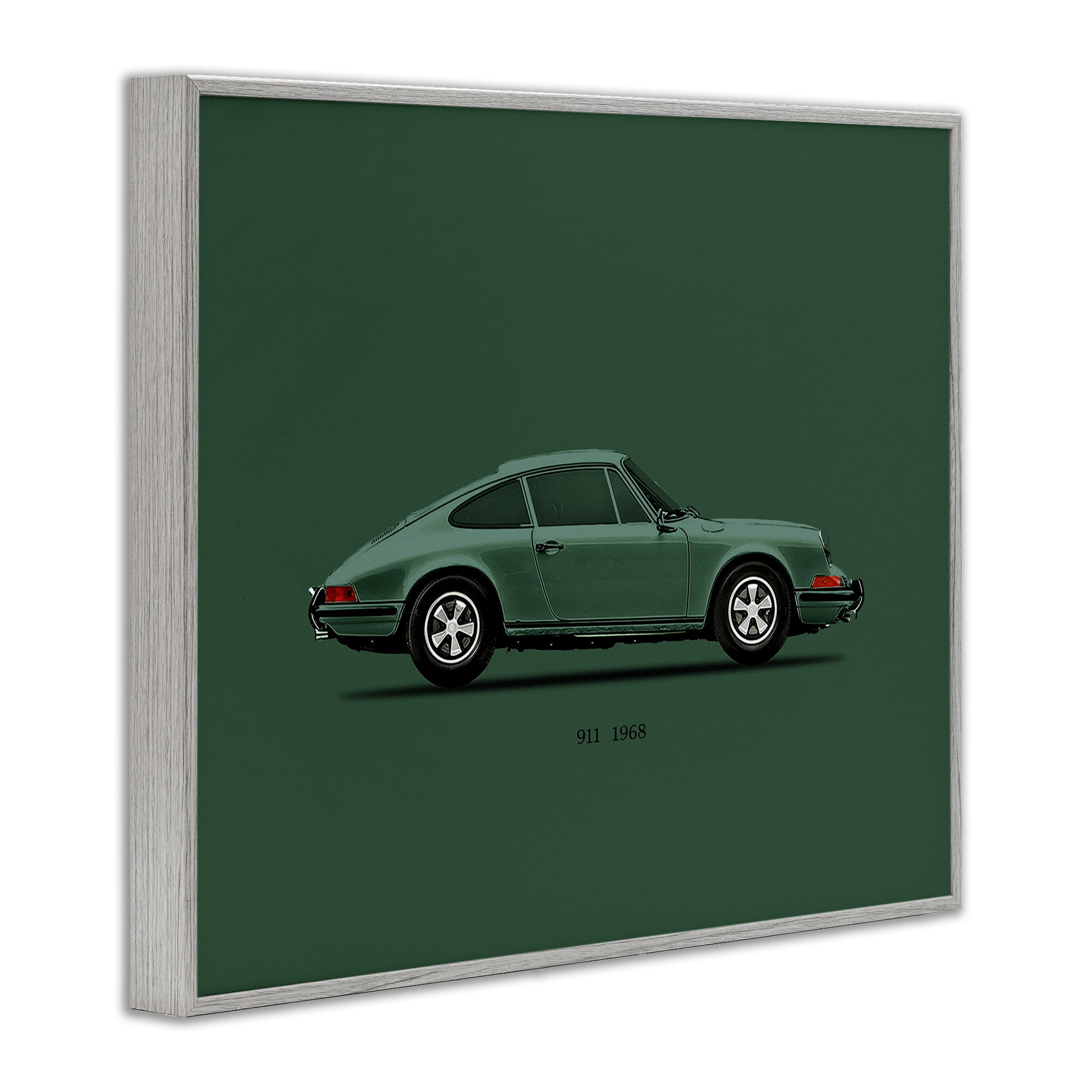 Stupell Industries Green Toned Classic Car Gray Framed Giclee Art, design by Mark Rogan