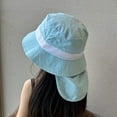 thumbnail image 5 of RUIG Visors Football Boys Girls Summer Solid Color Mesh Yarn Shawl Cap Sun Hat Outdoor Beach Hat 3 8 Years Old Raffia Visor, 5 of 5