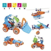"Happyline" Stem Toys, Educational Engineering Model Building Set, 5 in 1 Erector Model Kit, Best Toys for Toddler Girl,Stem Toys for 7 Years Old.