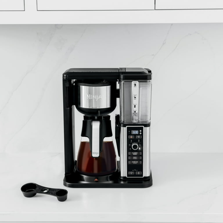 Ninja® CM300 Hot & Iced Coffee Maker, Single Serve Coffee Maker, Drip Coffee,  Stainless, Glass Carafe 