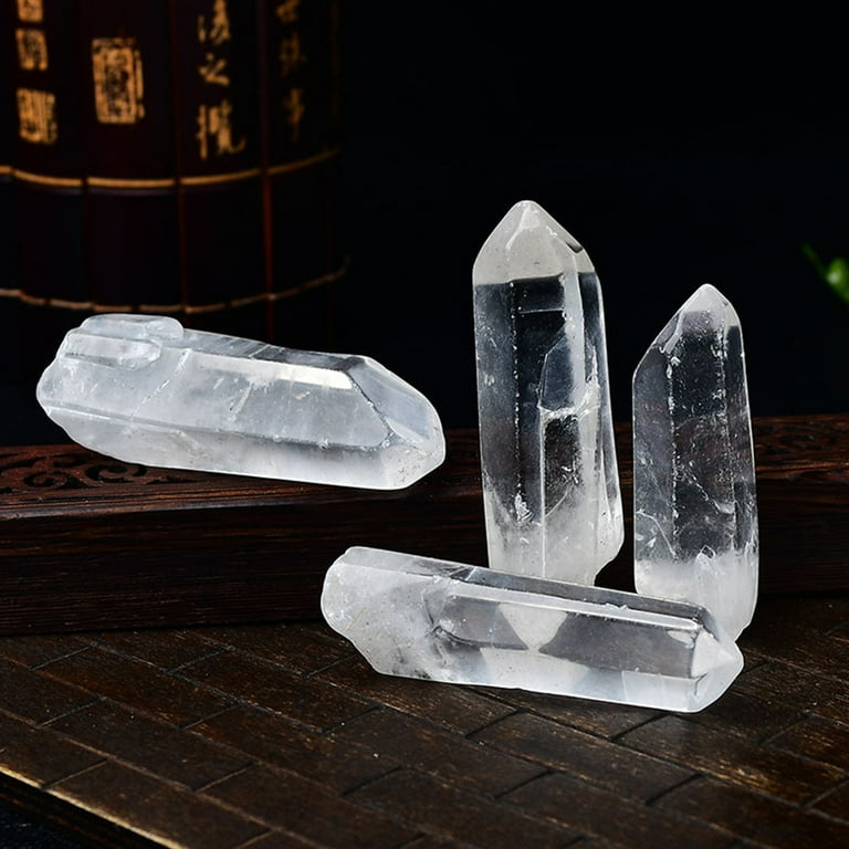 TRIANU 0.66lb Bulk Irregular Shape Rough Clear Quartz