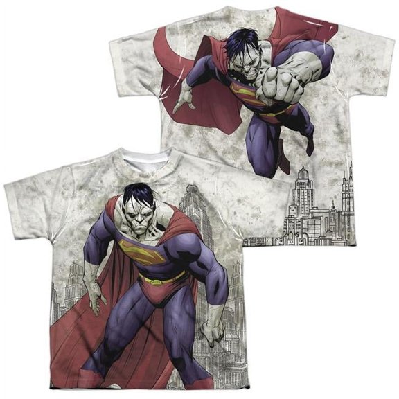 Superman - Bizarro Sub (Front/Back Print) - Youth Short Sleeve Shirt - Small