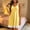 Yellow, variant on NominalSnug Women's Nightgown Built in Bra Sleeveless Babydoll Lingerie V Neck Lace Chemise Sleepwear Nightdress