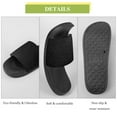 thumbnail image 7 of GZHJMY Stylish Slides for Women Men, Black Glitter Abstract Background Soft Flexible Slip-on Sandals Slippers, 7 of 7