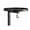Black, variant on Round Black Wall Mounted Plant Shelf with Hook, Floating Metal Tray Rack, Dual-Use Wall Plant Holder & Bird Feeder for Indoor Patio Balcony Fence 15x17cm