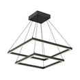 thumbnail image 2 of Kuzco Lighting Piazza 2 Layer 24" Chandelier Textured Down Only 930 TRIAC 120 90W Black, 2 of 3