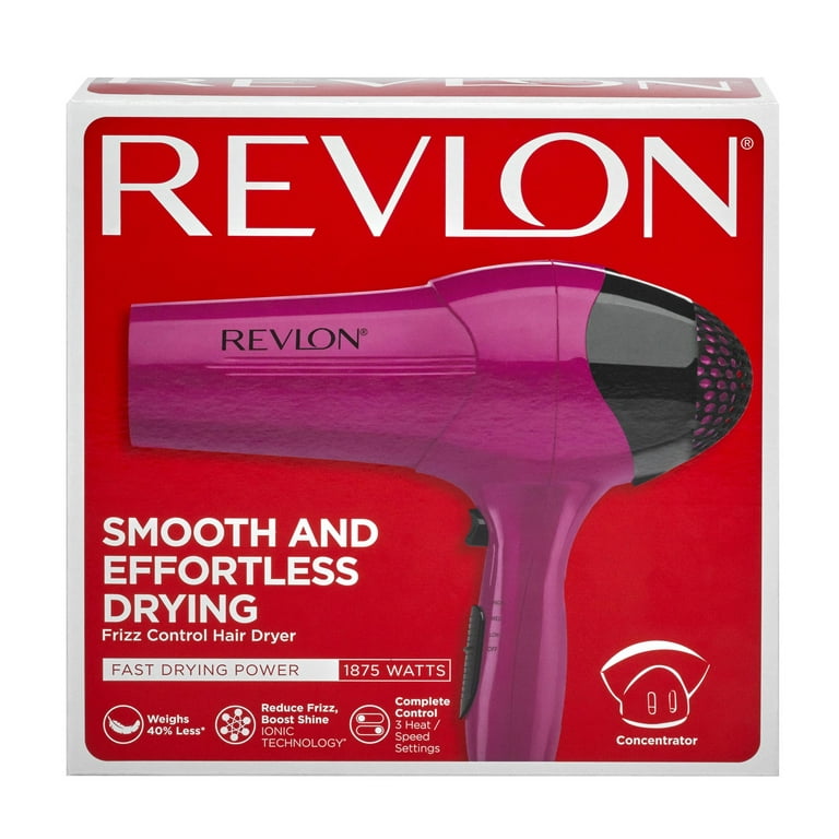 Revlon 1875W Ionic Hair Dryer, Berry 