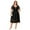 2# Black, variant on LapaPlus Wine Red Bodycon Dress, Elegant Ruched Midi Evening Gown for Women, Party Dress (Sizes 0XL-5XL)