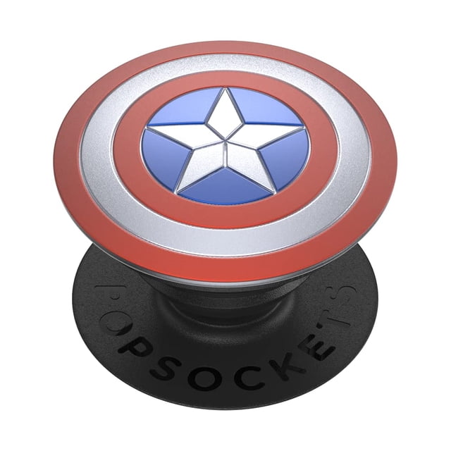 Empuñadura de teléfono PopSockets esmaltada con escudo de Capitán América
