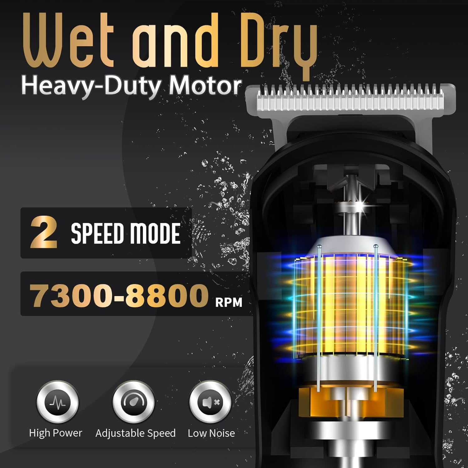 Easy Beard Trimmer for Men, Waterproof Electric Razor Hair Trimmer, Cordless Hair Clippers Shavers for Men, Mens Grooming Kit for Nose Mustache Body Facial, Gifts for Men Husband Father