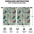 thumbnail image 2 of Blackout Kids Curtains,Dachshund and Flower Childrens Insulated Curtains Set Of 2,Bedroom Essentials,Toddler Room Decor 42x54in(106x137cm), 2 of 4