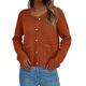 thumbnail image 2 of Suéter PRETTYGARDEN Cardigan de Punto con Botones Caramelo M, 2 of 8