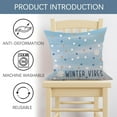 thumbnail image 3 of Hello Winter Vibes Bike Decorative Throw Pillow Covers 16 x 16 Set of 4, Get Cozy Bicycle Christmas Tree Porch Outdoor Home Decor, Let It Snow Blue Plaid Polka Dot Farmhouse Couch Cushion Case, 3 of 6