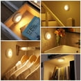 thumbnail image 3 of Motion Sensor Light, Cordless Battery-Powered LED Night Light, Stick-anywhere Closet Lights Stair Lights, Safe Lights for Hallway, Bathroom, Bedroom, Kitchen, etc. (Warm White - Pack of 3), 3 of 5