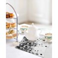 thumbnail image 4 of Black Gradient Kitchen Dish Towels for Drying Dishes Set of 3, Abstract Polka Dots Vintage Modern Art Waffle Weave Microfiber Hand Tea Bathroom Towels Quick Dry & Absorbent Towel 12x12, 4 of 7