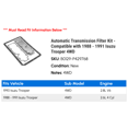 thumbnail image 2 of Automatic Transmission Filter Kit - Compatible with 1988 - 1991 Isuzu Trooper 4WD 1989 1990, 2 of 2