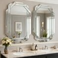 thumbnail image 6 of Noble House Frameless Beveled Wall Mirror, Horizontal or Vertical Modern Full-Length Decorative Mirror,Silver, 6 of 6