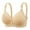 Beige, variant on Summer Deal!Xunlbb Bras for Women Plus Size,Women's Non Steel Ring Style Printed Gathered Middle Button Breathable Underwear Daily Bra M Gift for Women