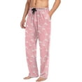 thumbnail image 5 of HPINK-T Pink Flamingos Men's Pajama Pants Super Soft Sleep Lounge Pants Pjs Bottoms with Pockets, 5 of 7