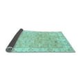 thumbnail image 2 of Ahgly Company Indoor Square Abstract Light Blue Modern Area Rugs, 8' Square, 2 of 4