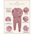 thumbnail image 5 of Pijama para bebés, niños y niñas, pijamas de modal premium para dormir y jugar con pies disponibles, recién nacido, azul claro, 177,8 pies JM, 5 of 5