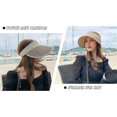 thumbnail image 4 of Sombreros de ala grande para mujer, gorra de playa para el sol, gorra de golf, sombrero plegable, protección UV, 4 of 5