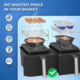 thumbnail image 5 of Rack Accessories Multipurpose Double Layer Rack, Compatible For Ninja Foodi Dz201/401, 5 of 5