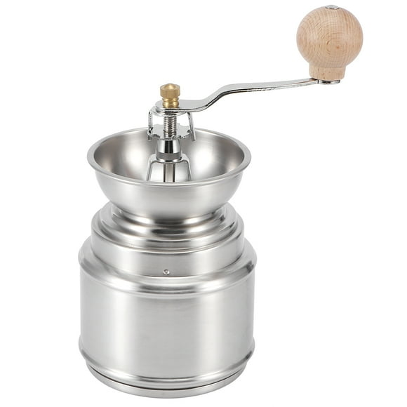 Manual Coffee Grinder Stainless Steel Salt and Pepper Grinder Set, Exquisite Portable Adjustable for Household Cafe (17x10x11.5cm/6.7x3.9x4.5in)