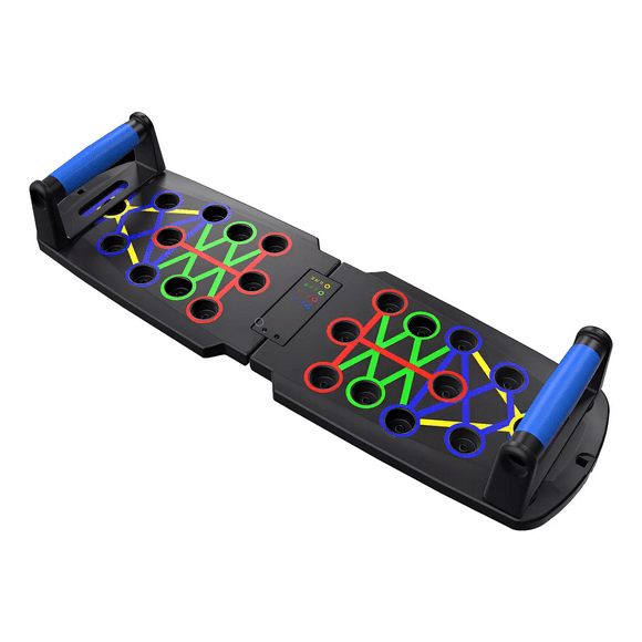 "Tabla Barras pata Lagartijas Crossfit Malubero, Negro colores "