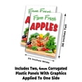 thumbnail image 2 of Farm Fresh Apples (24" X 36") 4mm Corrugated Plastic Panel, Graphics Applied To 1 Side (Pk of 2), 2 of 4