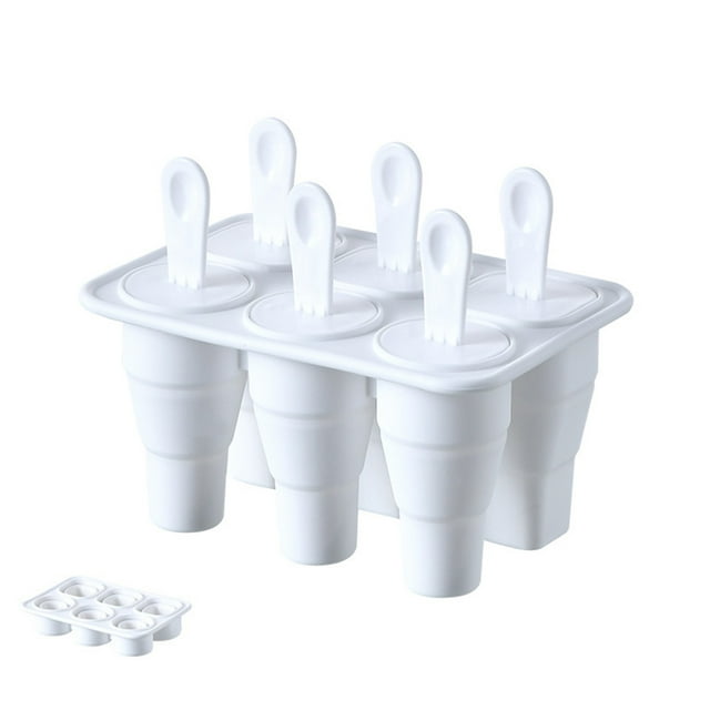 Ice Cream Molds Popsicle Silicone Collapsible Popsicles Molds - Silicone Ice Pop-Molds, Easy Release Ice Cream, Reusable Popsicle Stick with for Homemade Popsicles & Ice Cream