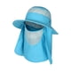 thumbnail image 1 of Sombreros de pesca con solapa de cuello desmontable, sombrero de pescador con protección solar para verano Azul claro, 1 of 9