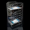 thumbnail image 3 of YISITIAN DIY Hard Drive Bracket, Multi Layer Acrylic Rack for Desktop with Accurate Mounting Hole, Supports Multiple 3.5inch Hard Drives, Easy Installation (8 Layers) CA919-7470, 3 of 9