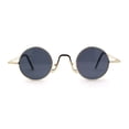 thumbnail image 3 of Retro Stoner Pimp Micro Round Circle Pop Color Lens Sunglasses Gold Black, 3 of 4
