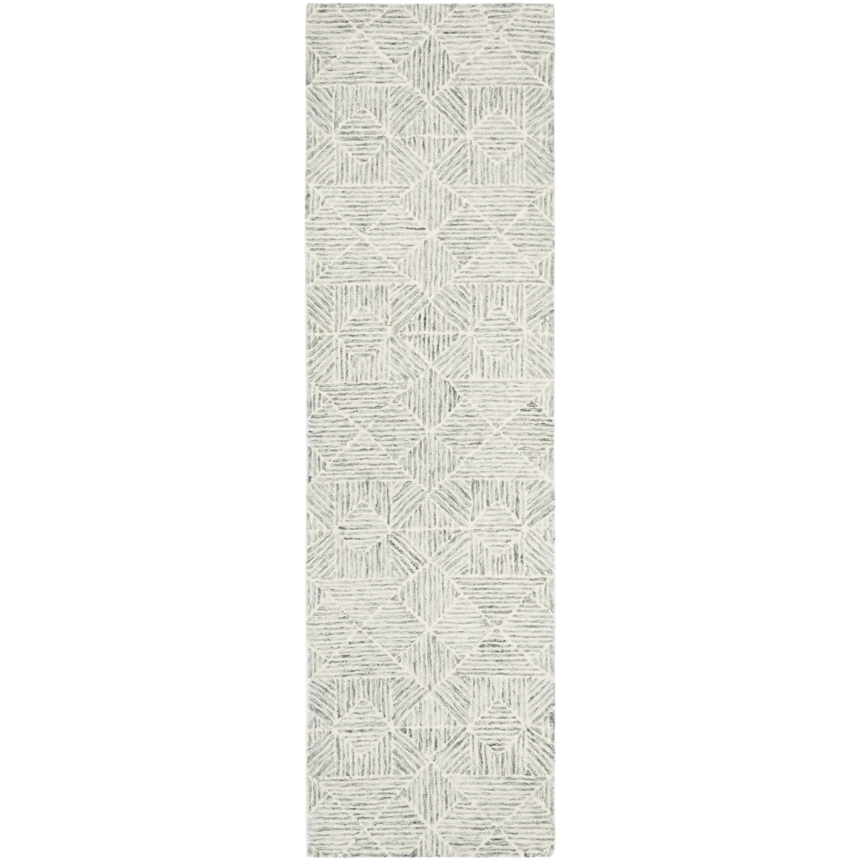 SAFAVIEH Abstract Brock Geometric Area Rug, Green/Ivory, 4' x 6'