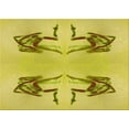 thumbnail image 1 of Ahgly Company Tapis d'Intérieur Lavables en Machine Rectangle Transitionnel Jaune Banane, 4' x 6', 1 of 7