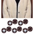 thumbnail image 4 of 10 pares de botones magnéticos de 0.79 "broches de de aleación para punto, acolchar, coser, pantalones, cierre de chaqueta para , Café perfecl Broches de botones a presión, 4 of 8