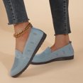 thumbnail image 2 of Women's Knitted Flat Shoes Lightweight Comfortable Loafers Women Footwear Slip On Casual Breathable Mesh Walking Shoes Female Round Toe&nbsp, 2 of 3