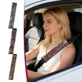 thumbnail image 7 of Aurorax Car Safety Belt Shoulder Protector,Automotive Seat Belt Cover Pad Tibetan Embroidered Soft Interior Accessories for SUV Truck Sedan Brown, 7 of 7