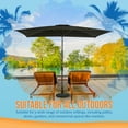 thumbnail image 7 of Bimini 6.5-ft x 10-ft Rectangular Market Umbrella - Black - Polyester Canopy, 7 of 7