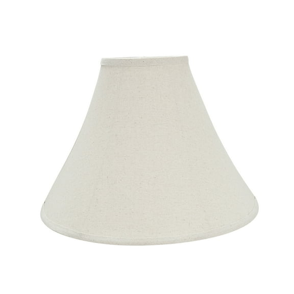 Aspen Creative 38003 Transitional Bell Shaped Collapsible Spider Construction Lamp Shade in Beige, 16" wide (6" x 16" x 12")