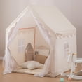 thumbnail image 2 of Children's Play Tent Indoor Children's Play Tent Boys Girls Princess Toys Small House Outdoor Toddler Playhouse Castle，with a String of Starlights, 2 of 10