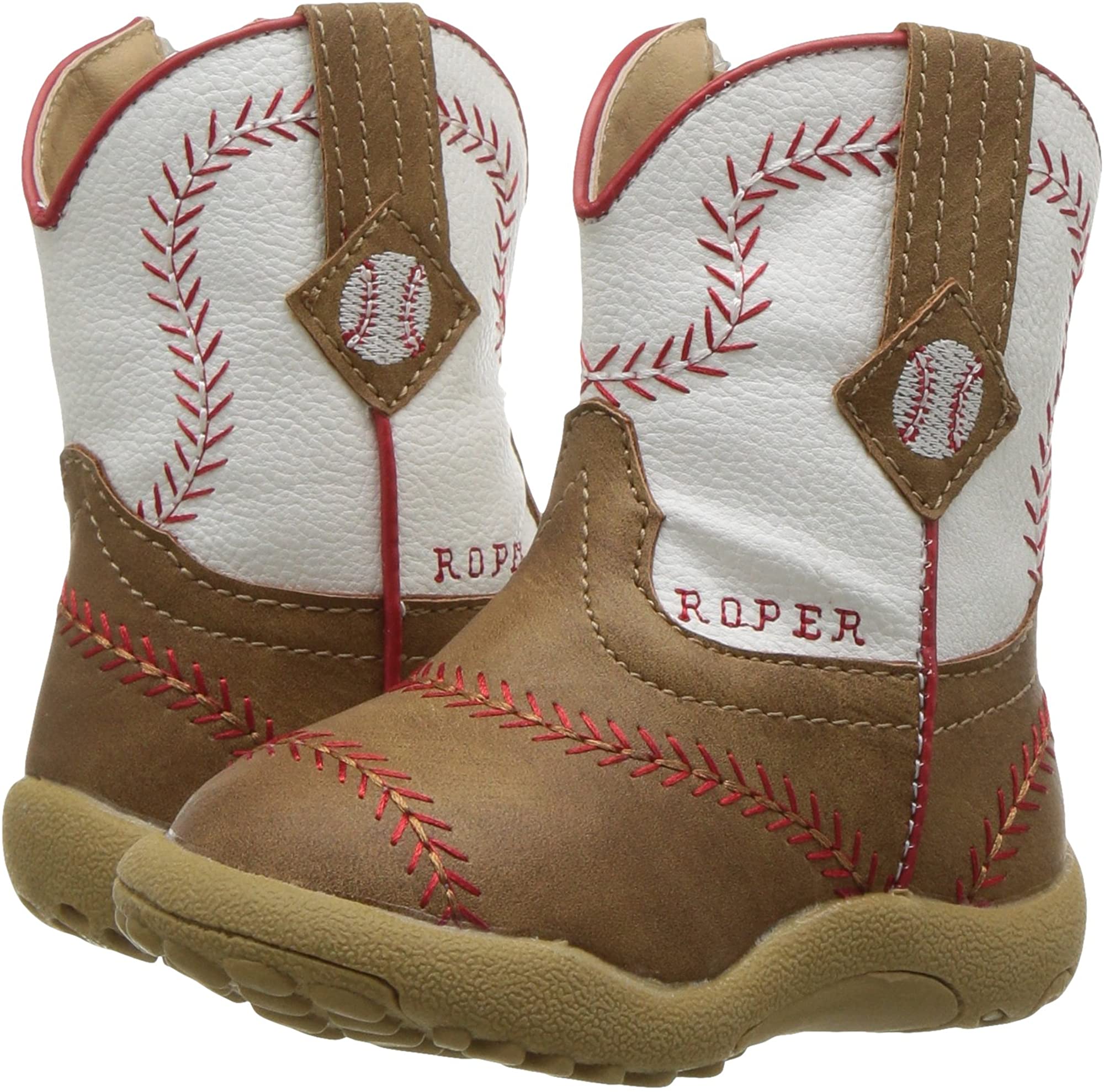 roper baseball cowboy boots