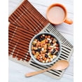 thumbnail image 3 of Brown Striped Kitchen Dish Towels for Drying Dishes Set of 3, Farmhouse Stripes Modern Abstract Art Waffle Weave Microfiber Hand Tea Bathroom Towels Quick Dry & Absorbent Towel 12x12, 3 of 7